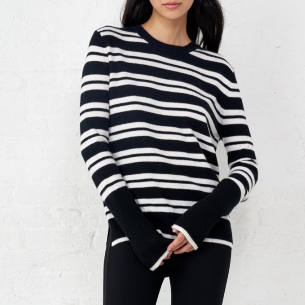 La Ligne Cashmere Triple Stripe Sweater
